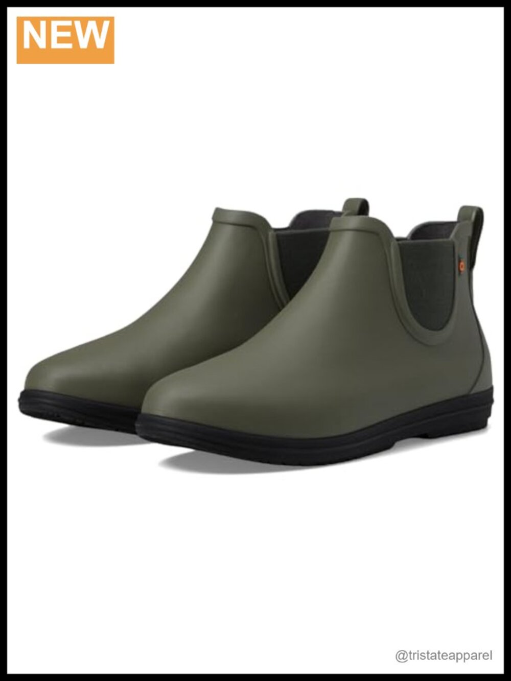 Women's Waterproof Chelsea Boots Slip-On Rubber Ankle Rain Boot